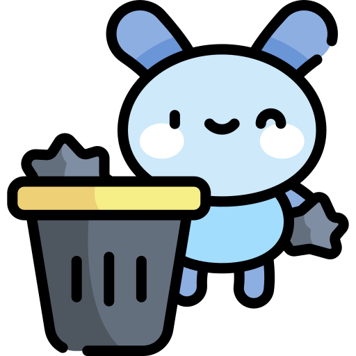 Trash Kawaii Lineal color icon
