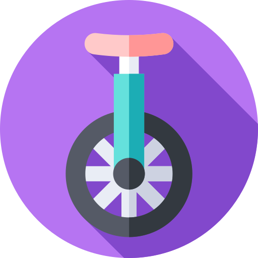 monociclo Flat Circular Flat icona