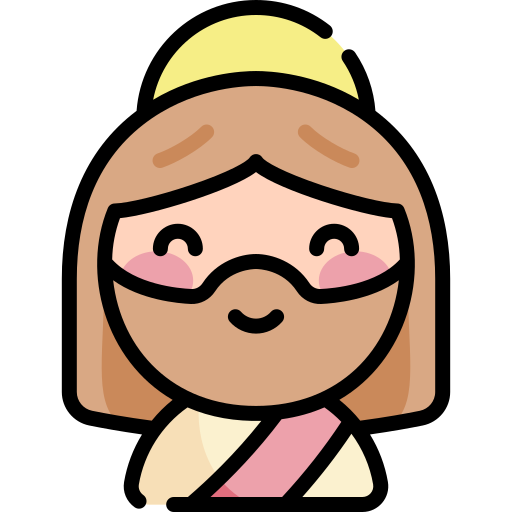 jesus Kawaii Lineal color icon