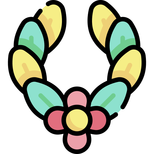 wieniec Kawaii Lineal color ikona