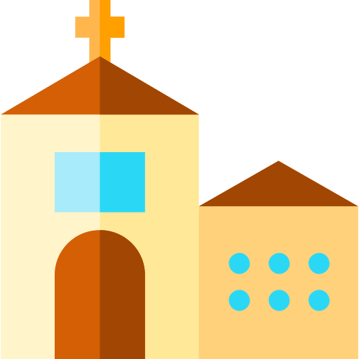 kościół Basic Straight Flat ikona
