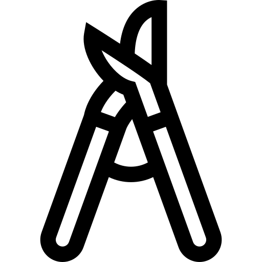 sécateur Basic Straight Lineal Icône