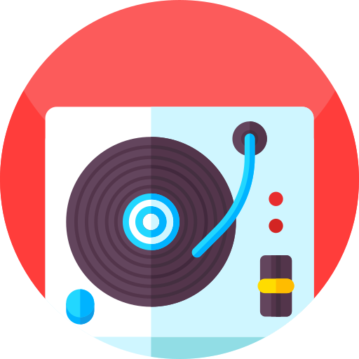 dj Geometric Flat Circular Flat icono