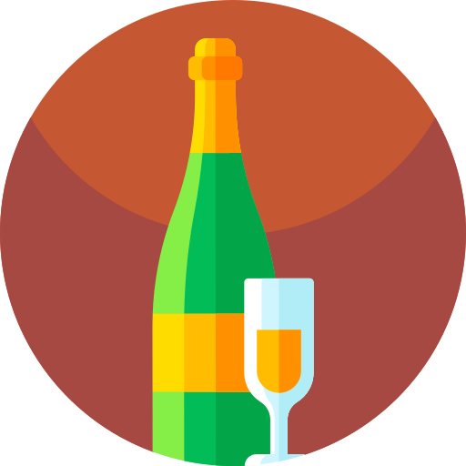 champagne Geometric Flat Circular Flat icona