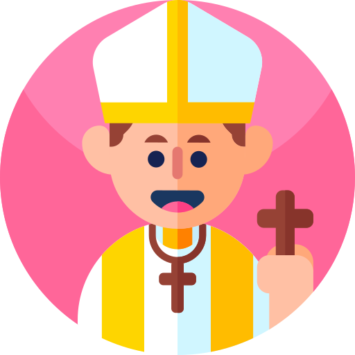 Pope Geometric Flat Circular Flat icon