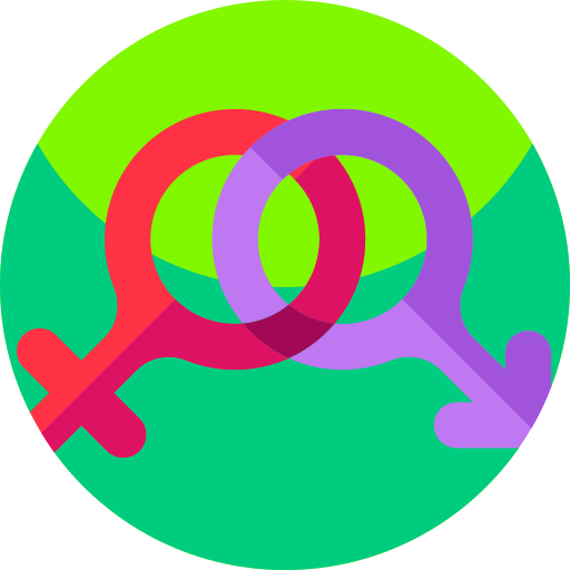 Gender Geometric Flat Circular Flat icon