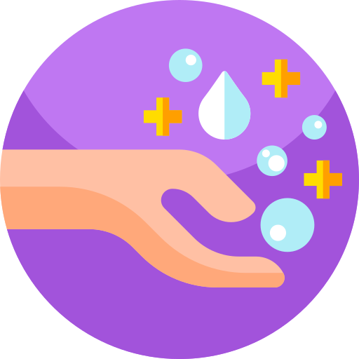 Handwash Geometric Flat Circular Flat icon