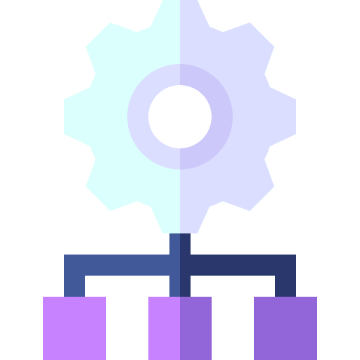 hierarchia Basic Straight Flat ikona