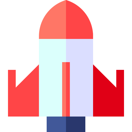 cohete Basic Straight Flat icono