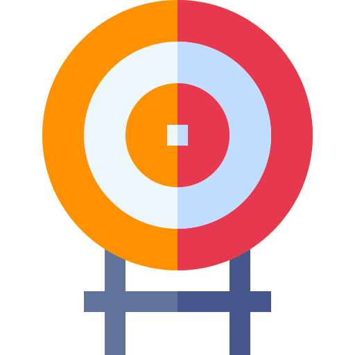 dartbord Basic Straight Flat icoon