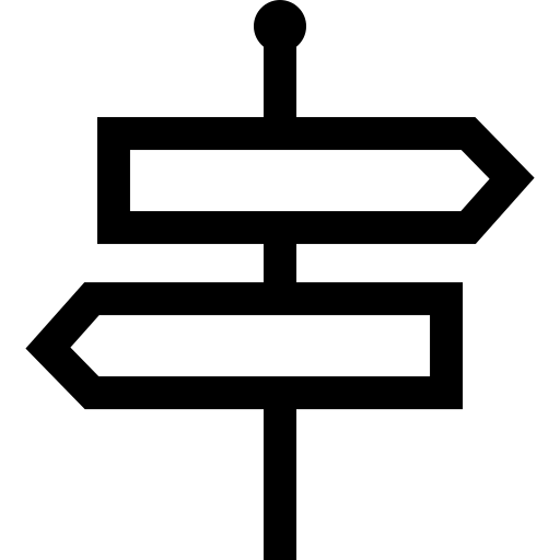 signalisation Basic Straight Lineal Icône