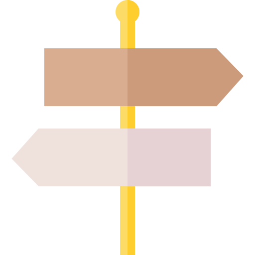 Signage Basic Straight Flat icon