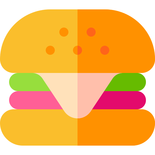 hamburger Basic Rounded Flat Icône