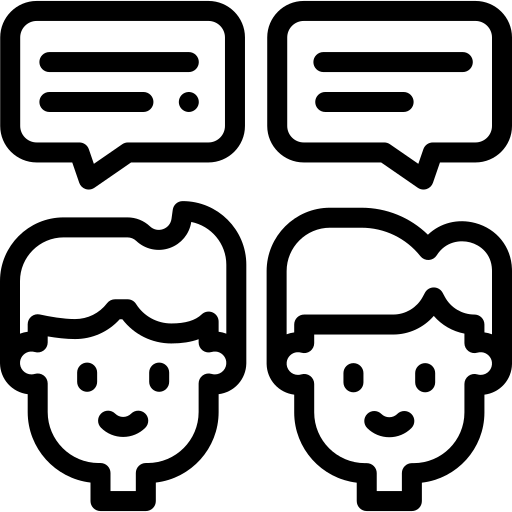 chiacchierando Detailed Rounded Lineal icona