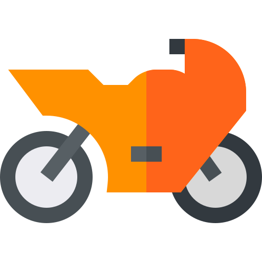 Motorbike Basic Straight Flat icon