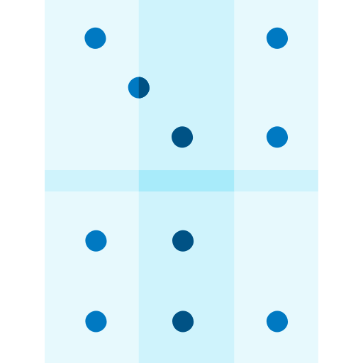 dominó Basic Straight Flat Ícone