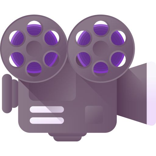 Video camera 3D Color icon