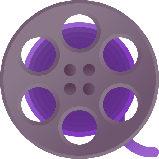 Film reel 3D Color icon