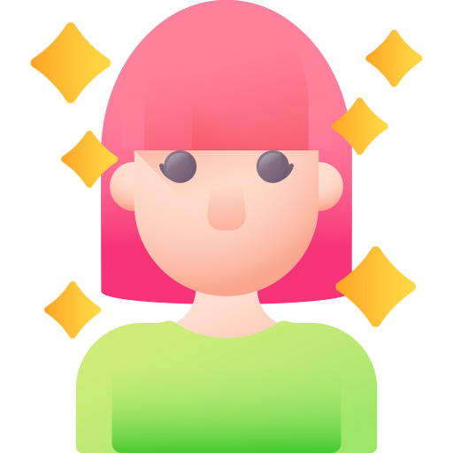 가발 3D Color icon
