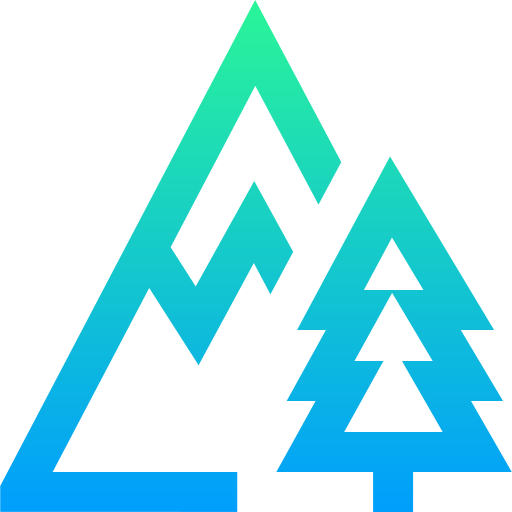 montañas Super Basic Straight Gradient icono