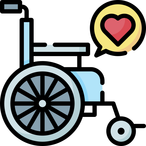 silla de ruedas Special Lineal color icono