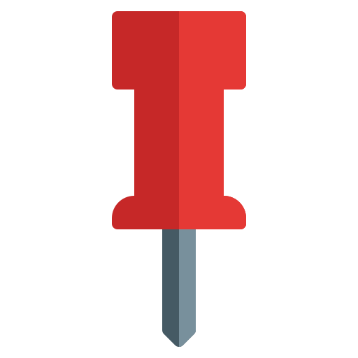 プッシュピン Generic Flat icon