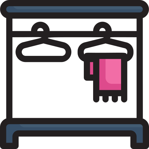 Hang clothes Generic Outline Color icon