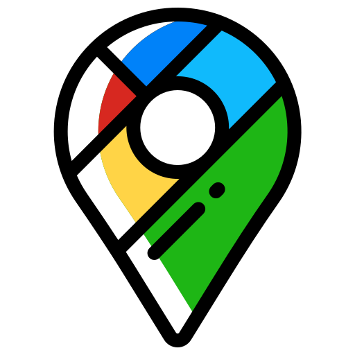mapas de google Detailed Rounded Color Omission icono