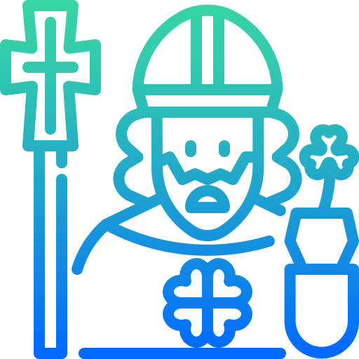 Saint Patrick Winnievizence Outline gradient icon