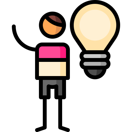 idea Puppet Characters Lineal Color icono