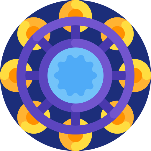 pandereta Detailed Flat Circular Flat icono