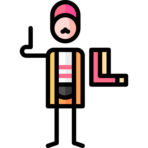 Designer Puppet Characters Lineal Color icon