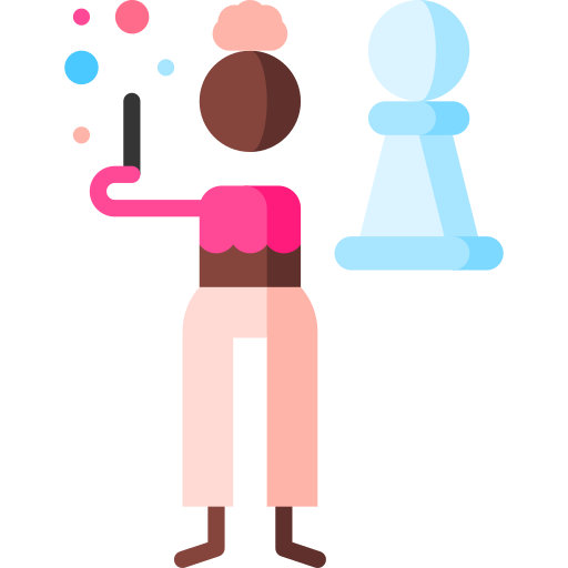 Strategic Puppet Characters Flat icon
