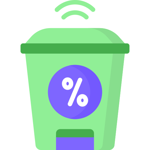 Smart trash Special Flat icon