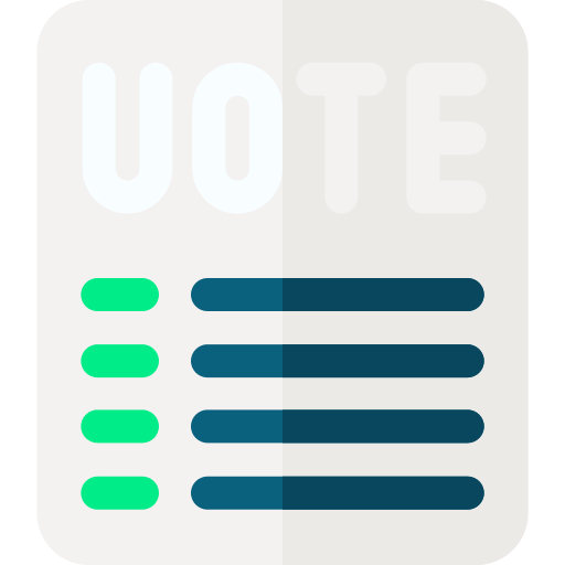투표권 Basic Rounded Flat icon