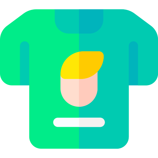 T shirt Basic Rounded Flat icon