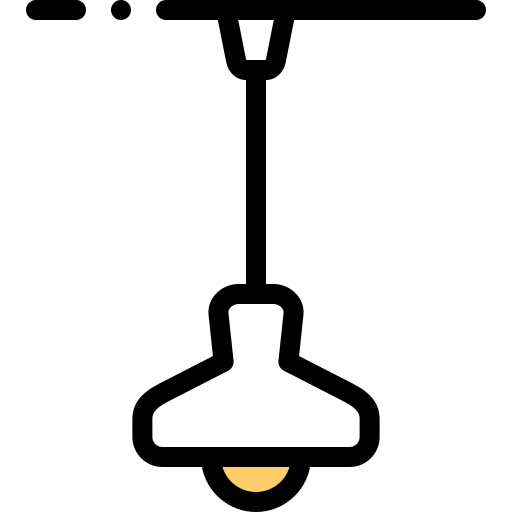 램프 Detailed Rounded Lineal color icon