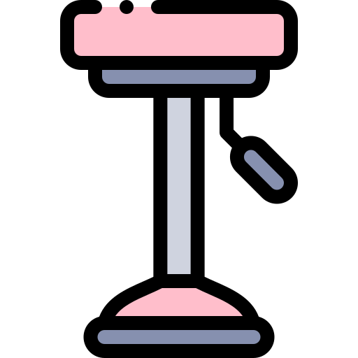 Stool Detailed Rounded Lineal color icon