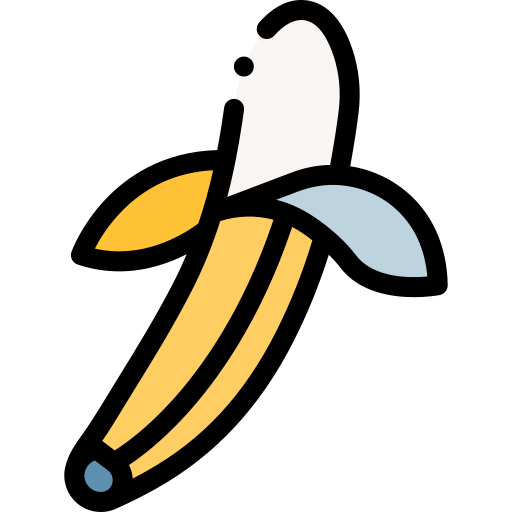 banane Detailed Rounded Lineal color icon