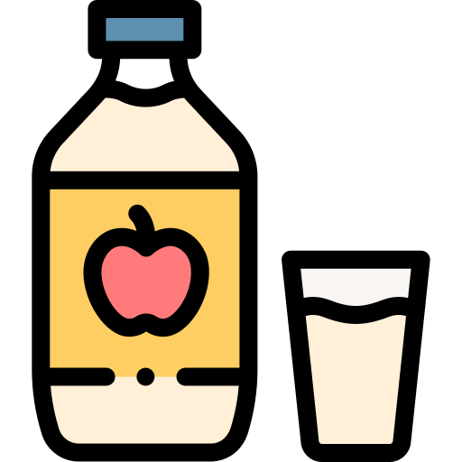 Apple cider vinegar Detailed Rounded Lineal color icon