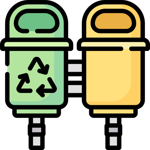 papelera de reciclaje Special Lineal color icono