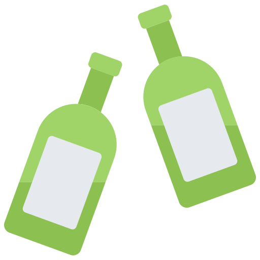 ビール瓶 Coloring Flat icon