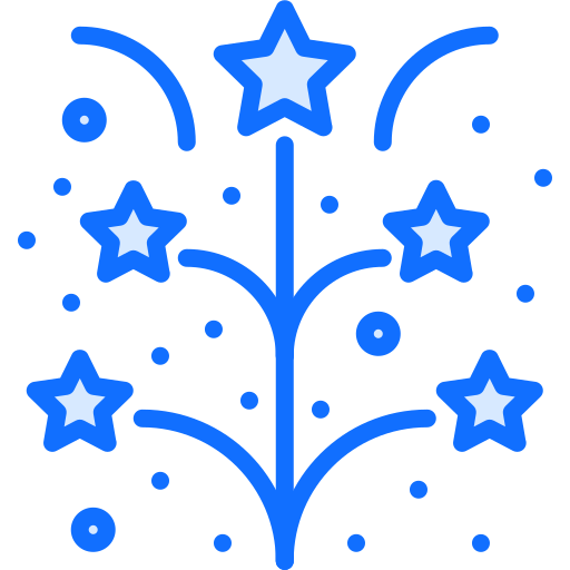 fajerwerki Coloring Blue ikona
