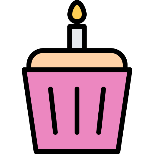 torta di compleanno Coloring Color icona