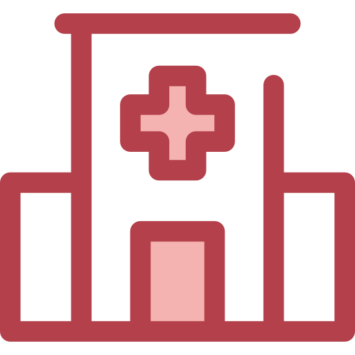 hospital Monochrome Red icono
