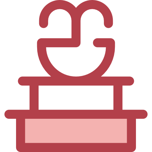 Fountain Monochrome Red icon