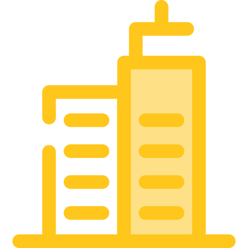 wolkenkratzer Monochrome Yellow icon