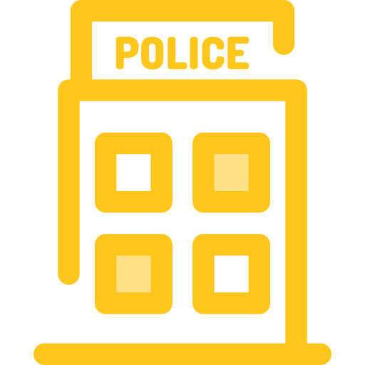polizia stradale Monochrome Yellow icona