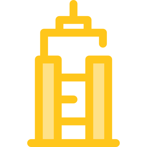 wolkenkratzer Monochrome Yellow icon