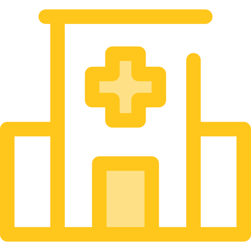 hospital Monochrome Yellow icono